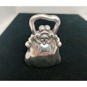 Brighton Silver Tone Handbag Shaped Place Card Holder